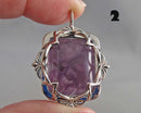 You Choose!  Rainbow Fluorite Gemstone Pendant