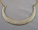 Crescent Rhinestone Necklace (Vintage) H045-1