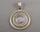 Opal Mayan/Aztec Calendar Gemstone Pendant 925 Sterling Silver (Vintage) H131-8