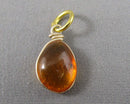 Amber Gemstone Pendant (Vintage) H131-9