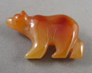 Carnelian Bear Brooch H045-9 (Vintage)
