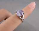 Amethyst CZ Ring Size 6 (Vintage) H131-10