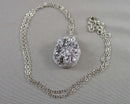 Silver Aura Quartz Pendant Necklace (Vintage) H131-12