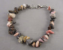 Rhodonite Gemstone Bracelet Vintage H045-15