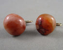 Carnelian Clip on Earrings H045-18 (Vintage)