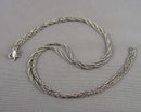 1mm Rope Chain 20" Sterling Silver 925  H131-18