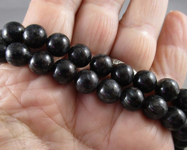 Astrophyllite Beads Round 8mm 7.5" Strand (C068)