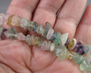 Rainbow Fluorite Beads Chip Strand 36" Med (G013-2)