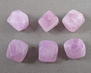 Pink Kunzite Faceted Nugget Beads 6pcs C667