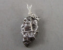 Campo del Cielo Meteorite Pendant 925 Sterling Silver B063-1