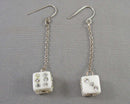 Rhinestone Dice Earrings H131-30