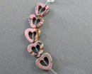 Rhodonite Heart Beads 10mm (C519)