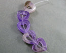 Amethyst Heart Beads 10mm (C517)