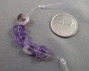 Amethyst Heart Beads 10mm (C517)