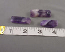 Amethyst Gemstone Pendant Beads 3pc C602