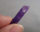 Amethyst Gemstone Pendant Beads 3pc C602