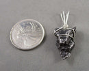 Campo del Cielo Meteorite Pendant 925 Sterling Silver B020-3