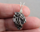 Campo del Cielo Meteorite Pendant 925 Sterling Silver B020-4