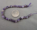 Amethyst Bead Strand Frosted Round Various Sizes