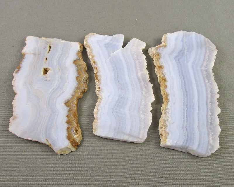 Blue Lace Agate Stone Slice 1pc Z023