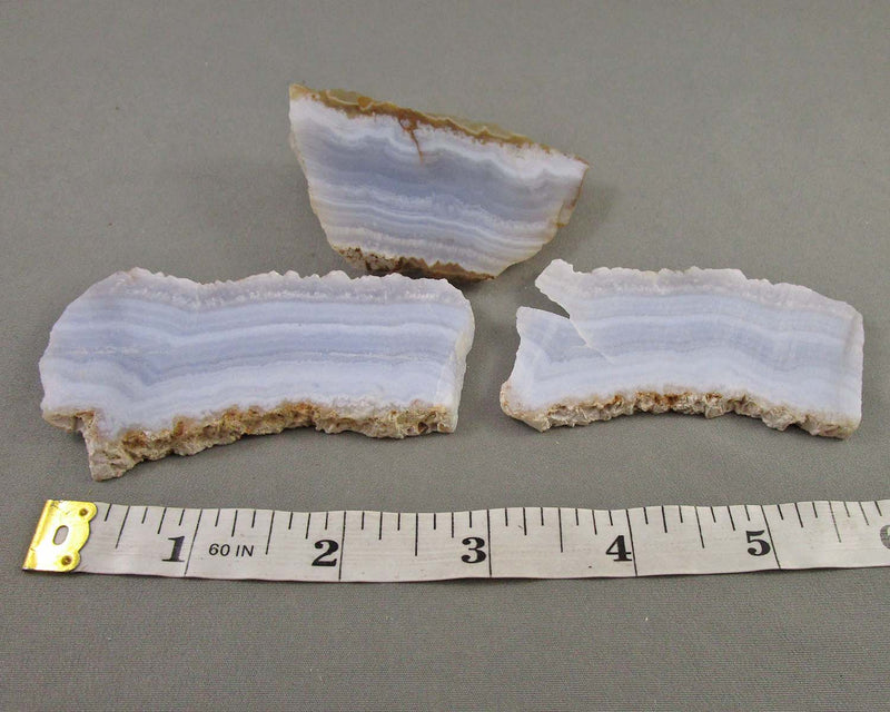 Blue Lace Agate Stone Slice 1pc Z023