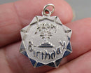 Happy Birthday Pendant 925 Sterling Silver (Vintage) H132-8