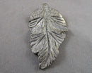 Pyrite Gemstone Leaf (Drilled) 1pc C606