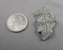 Pyrite Gemstone Leaf (Drilled) 1pc C606