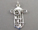 Music Note Pendant 925 Sterling Silver (Vintage) H132-16