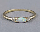 Opal Gemstone Ring 925 Sterling Silver Size 7 (Vintage) H132-20