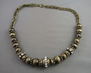 Rhinestone Beaded Statement Necklace Vintage H132-22