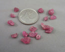 Raw Pink Tourmaline Beads 15pc C218