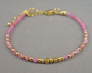 Pink Tourmaline Gemstone Bracelet Z143