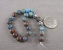 Blue Wave Jasper Round Beads 8mm C244