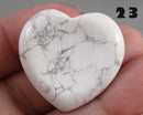 You Choose!  Gemstone Heart Worry Stones