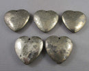 You Choose! Pyrite Gold Heart Drilled Pendant
