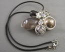 Multi Gemstone Pendant Necklace H135-18