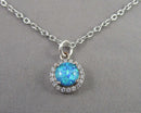 Opal Gemstone Pendant Necklace H135-21