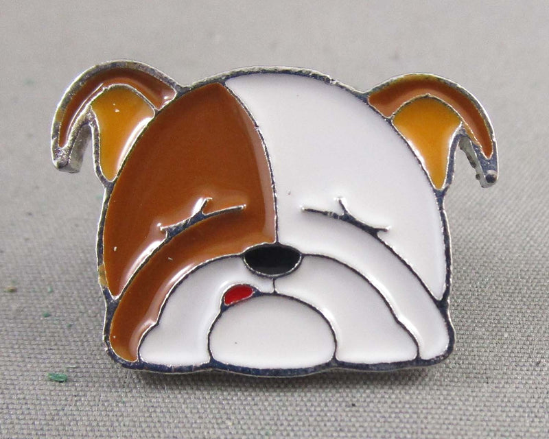 Bulldog Enamel Pin 1pc (BIN 75)