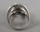 Turquoise Ring Size 7.5 (925 Sterling Silver) H136-2