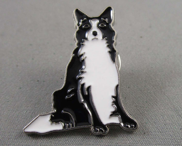 Border Collie Dog Enamel Pin 1pc (BIN 76)