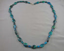 Green Jasper Gemstone Necklace H136-5