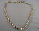 Aurora Borealis Glass Beaded Necklace (Vintage) H136-10