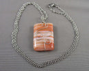 Agate Gemstone Pendant Necklace H136-11