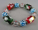 Lampwork Glass Beaded Bracelet H136-12