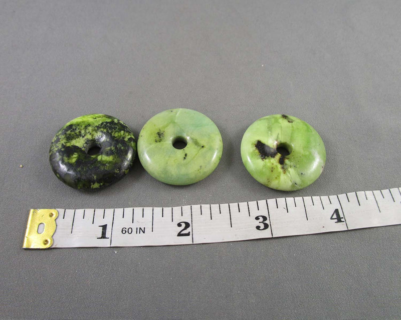 Serpentine Donut Bead Pendant 1pc E077