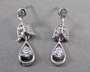 Rhinestone Earrings 925 Sterling Silver H136-22