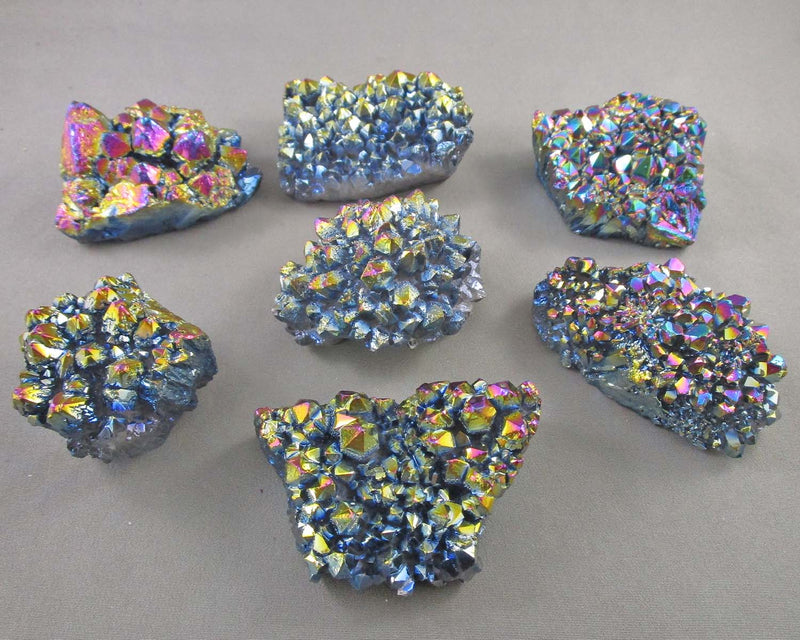 You Choose!  Rainbow Aura Quartz Crystal Cluster 1pc