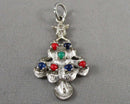 925 Sterling Silver Christmas Tree Pendant (Vintage) H137-5