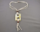 Mother of Pearl Gemstone Necklace (Vintage) H137-7